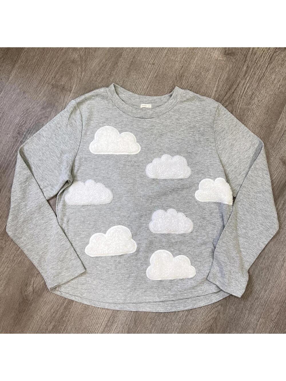 Oysho Fluffy Cloud Gray Top Size L